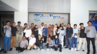 Diskominfo-SP bersama Media Partner Lutim Kunjungi Kantor BKM dan Tribun Timur